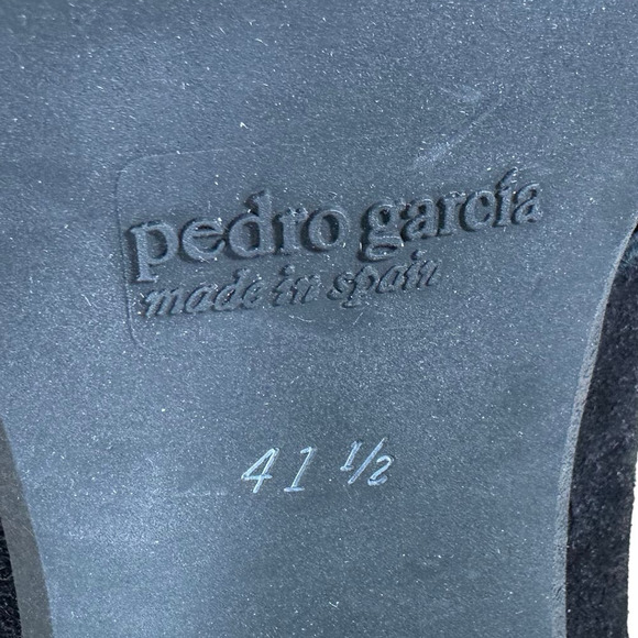 Pedro Garcia Yuval Slingback Sandal in Black Castoro Women's Size 41.5 (US 11.5) - Picture 8 of 9